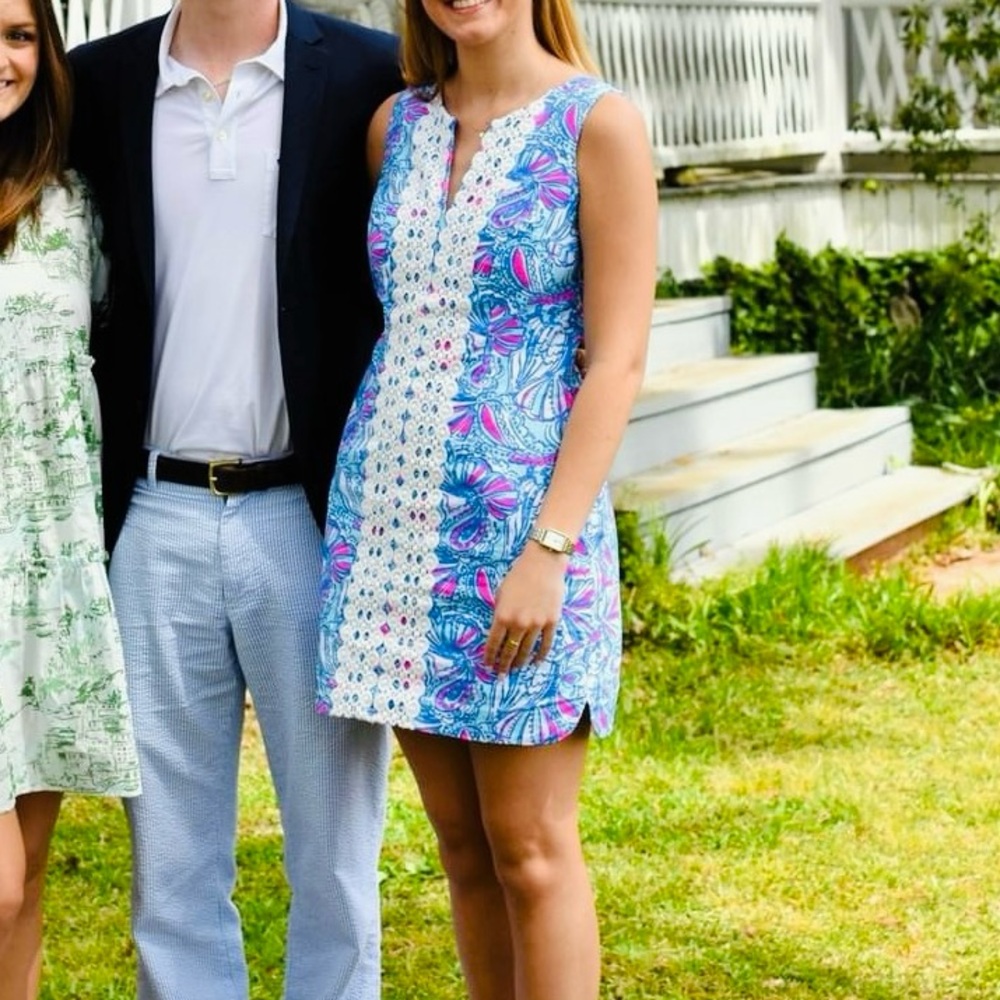 Lilly Pulitzer x Target Blue and Pink Dress (size 4)